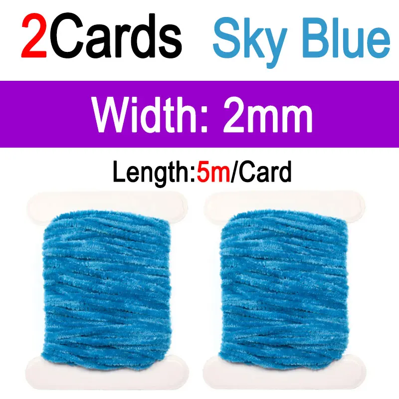 2pcs Sky Blue 2mm