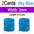 2pcs Sky Blue 2mm