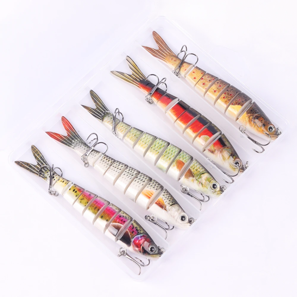 Señuelos de pesca Wobblers de 14cm y 27g, secciones articuladas múltiples artificiales, cebo duro Artificial, herramientas de pesca de carpa y Lucio - imagen 5