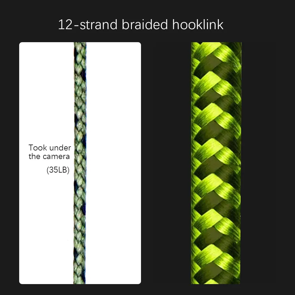 Línea de pesca de carpa de 20m, método de cable trenzado suave, alimentador, aparejo de pelo de pesca Boilie, accesorio, aparejos de 20/25/35LB, línea de 12 hebras - imagen 3