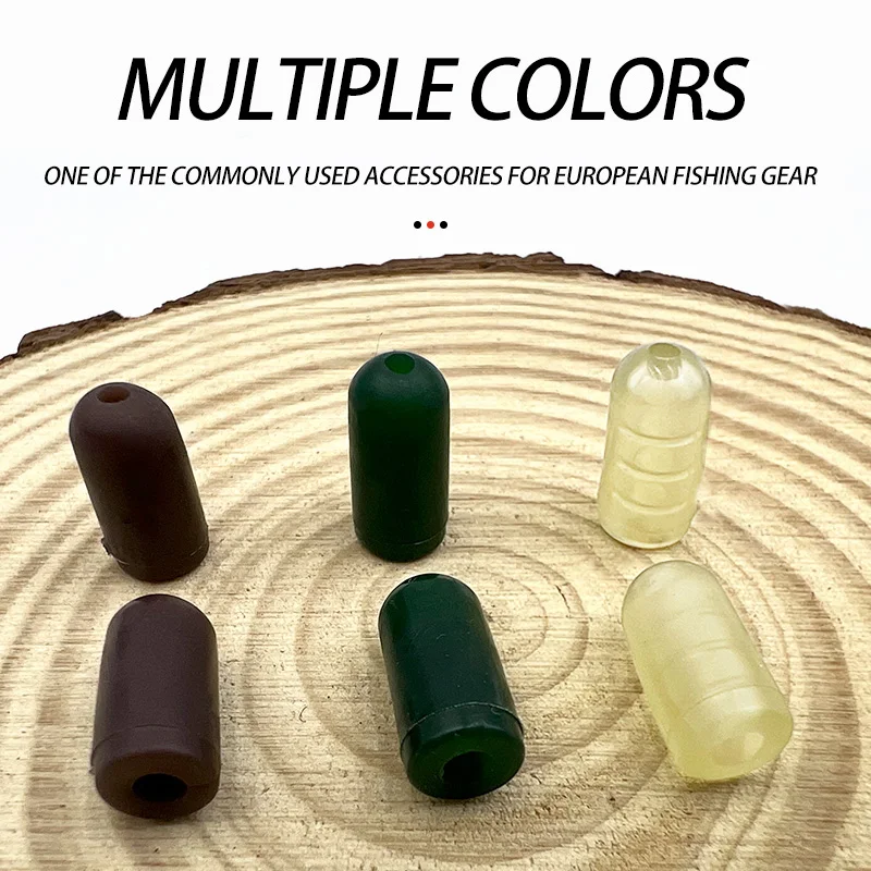 50 Uds. Cuentas amortiguadoras para pesca de carpa, tapón giratorio antienredos, Terminal de pesca, aparejo de goma, herramientas de pesca - imagen 4
