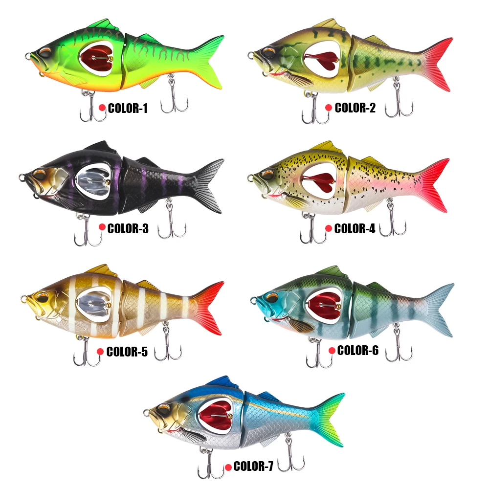 SAMOLLA cebo de hélice giratoria de dos secciones, cebo falso que se hunde lentamente, pez en ángulo, 85mm, 10g, 115mm, 23G - imagen 4