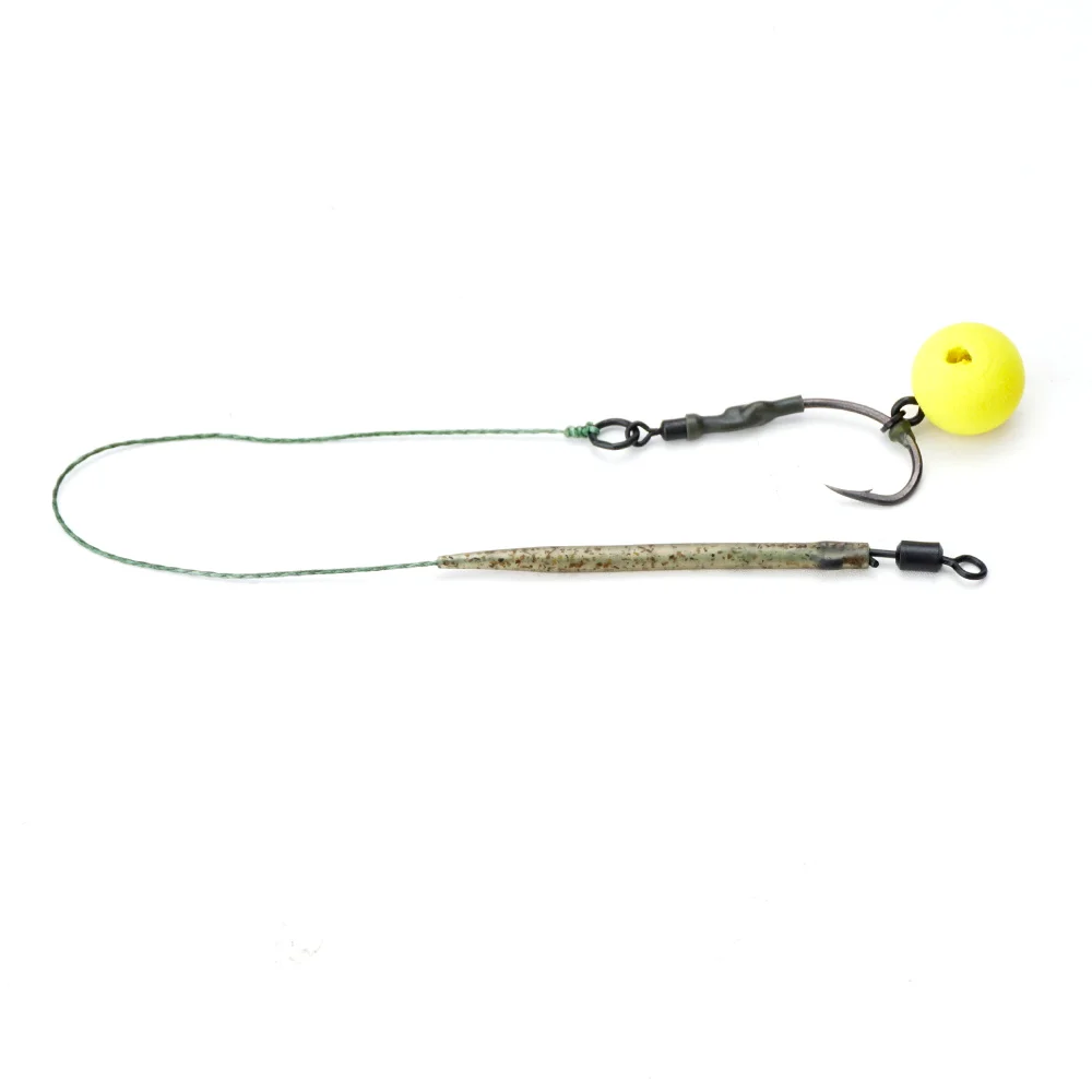 Hirisi-manguitos antienredos para pesca de carpa, 25 uds., conectar con gancho para aparejos terminales de pesca de carpa, accesorios de pesca - imagen 5