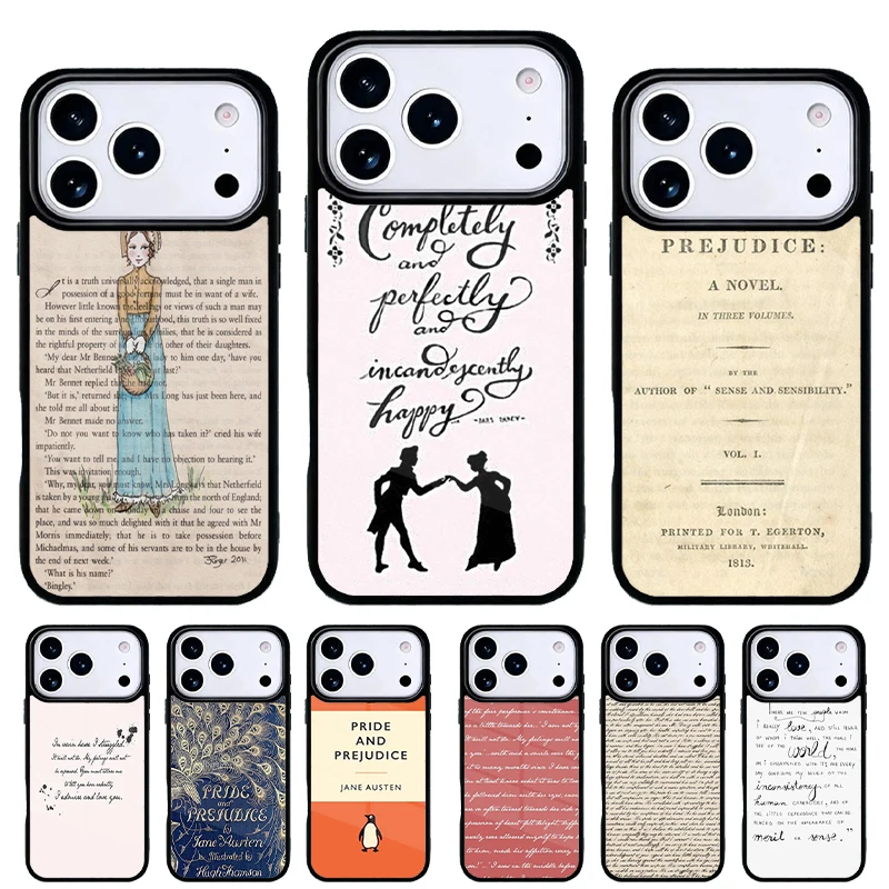 Funda Jane Austen Orgullo y Prejuicio para iPhone Pro Max