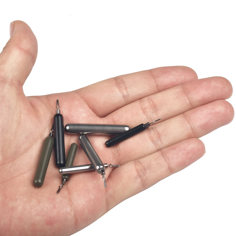 Elite TG 10 Uds cilindro de tungsteno flaco plomo, peso de tiro de caída 1/16-1OZ Bass Trout pesca Carolina/Texas conector de aparejo - imagen 4