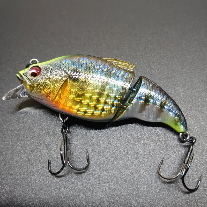 Señuelo de pesca multisección con nuevo diseño, señuelo flotante para pececillos, 71mm/9,7g, señuelo para pesca de carpa, pesca en hoock - imagen 5