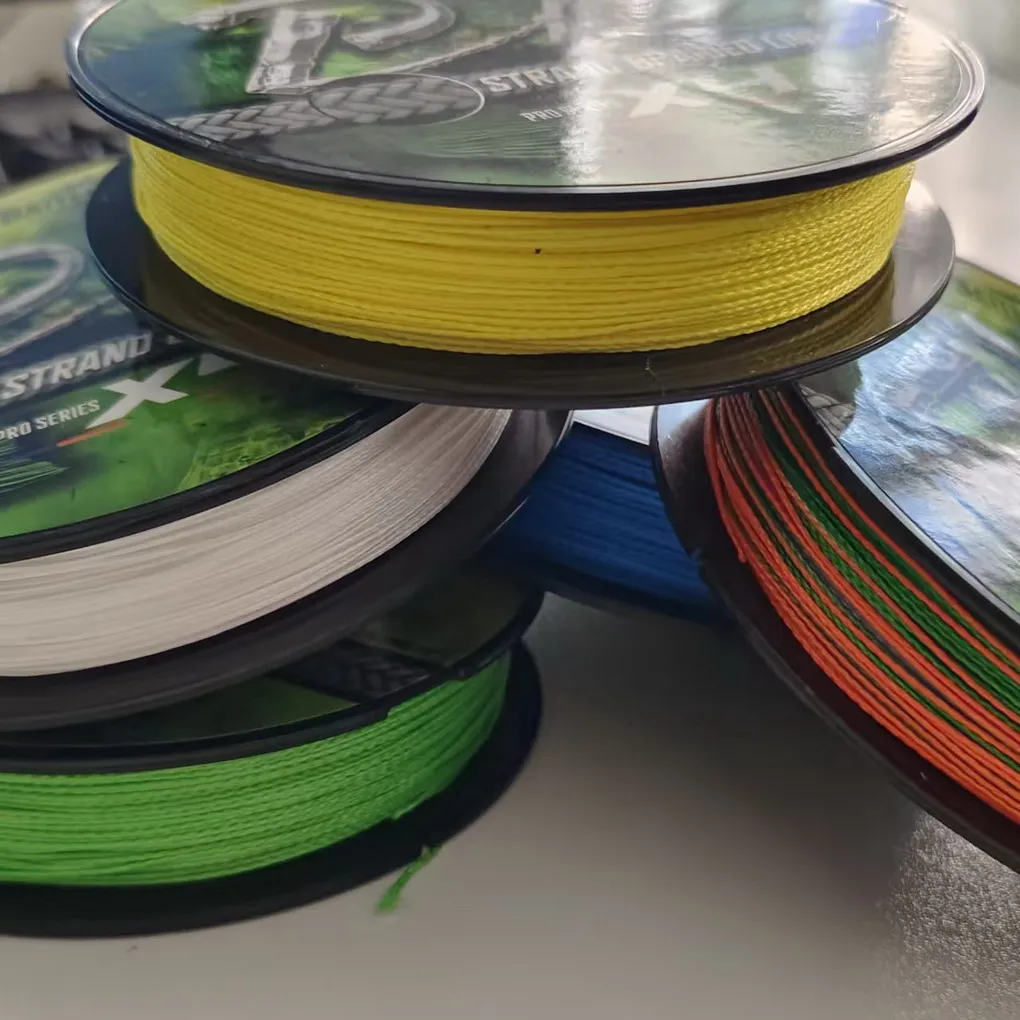 Línea de pesca trenzada de 4 hebras, arrastre máximo de 100M, 6LB-80LB, PE, multifilamento fuerte, herramienta de sedal duradera - imagen 5