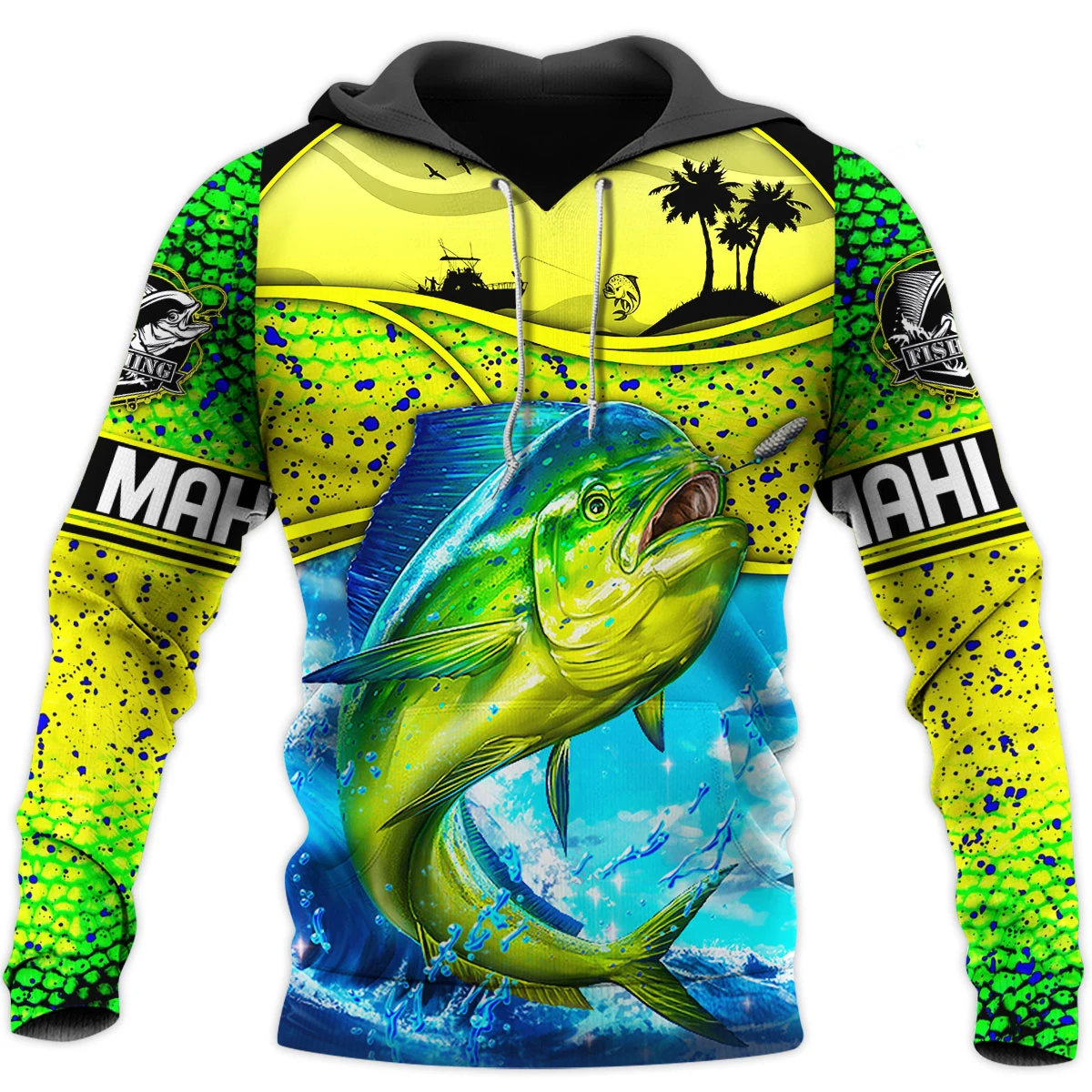 PLstar Cosmos Love Mahi Mahi Fishing 3D completamente estampado Sudadera con capucha y sudadera para hombre Unisex Zip sudaderas con capucha chándales casuales KJ943 - imagen 3