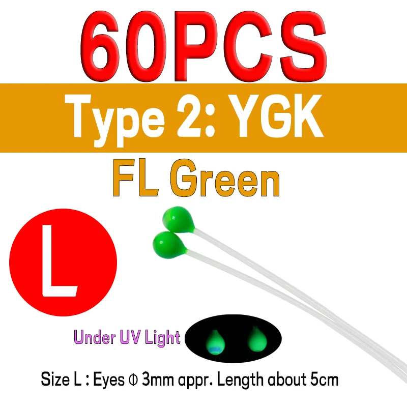 60pcs YGK L FLG