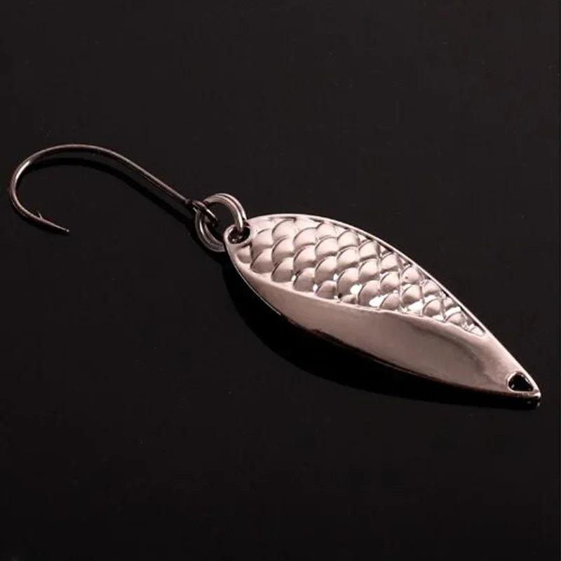 Pesca DD Spinner cuchara cebo Jigbait2.5/3,5/5g oro plata señuelo cuchara cebo duro lentejuelas ruido Paillette cebos de Metal Pesca - imagen 5