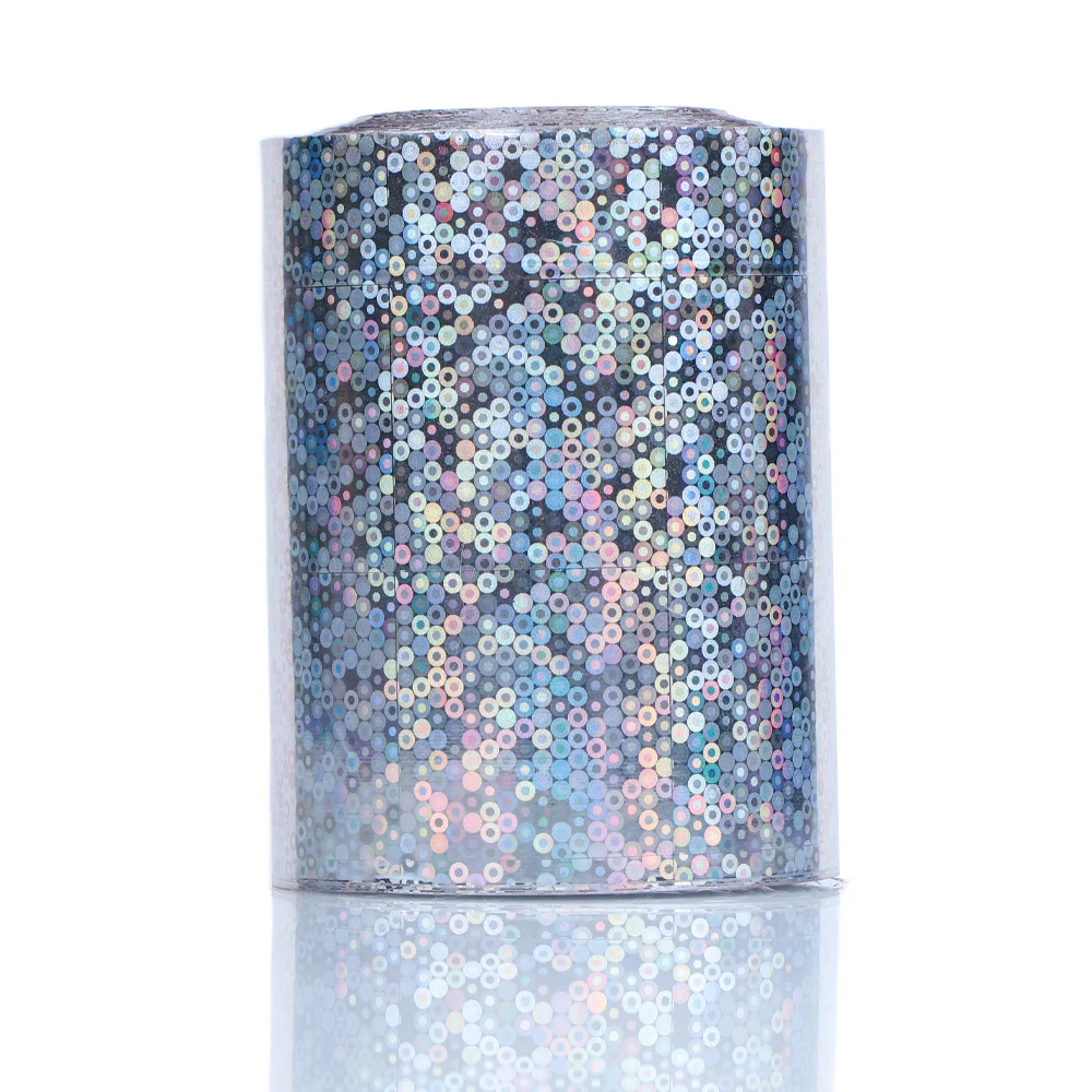 Papel de aluminio holográfico para estampado en caliente, pegatinas láser de pesca para señuelos de pesca Sabiki, plantillas, cebos, cuchara, accesorios de pesca, 120M x 8CM - imagen 4