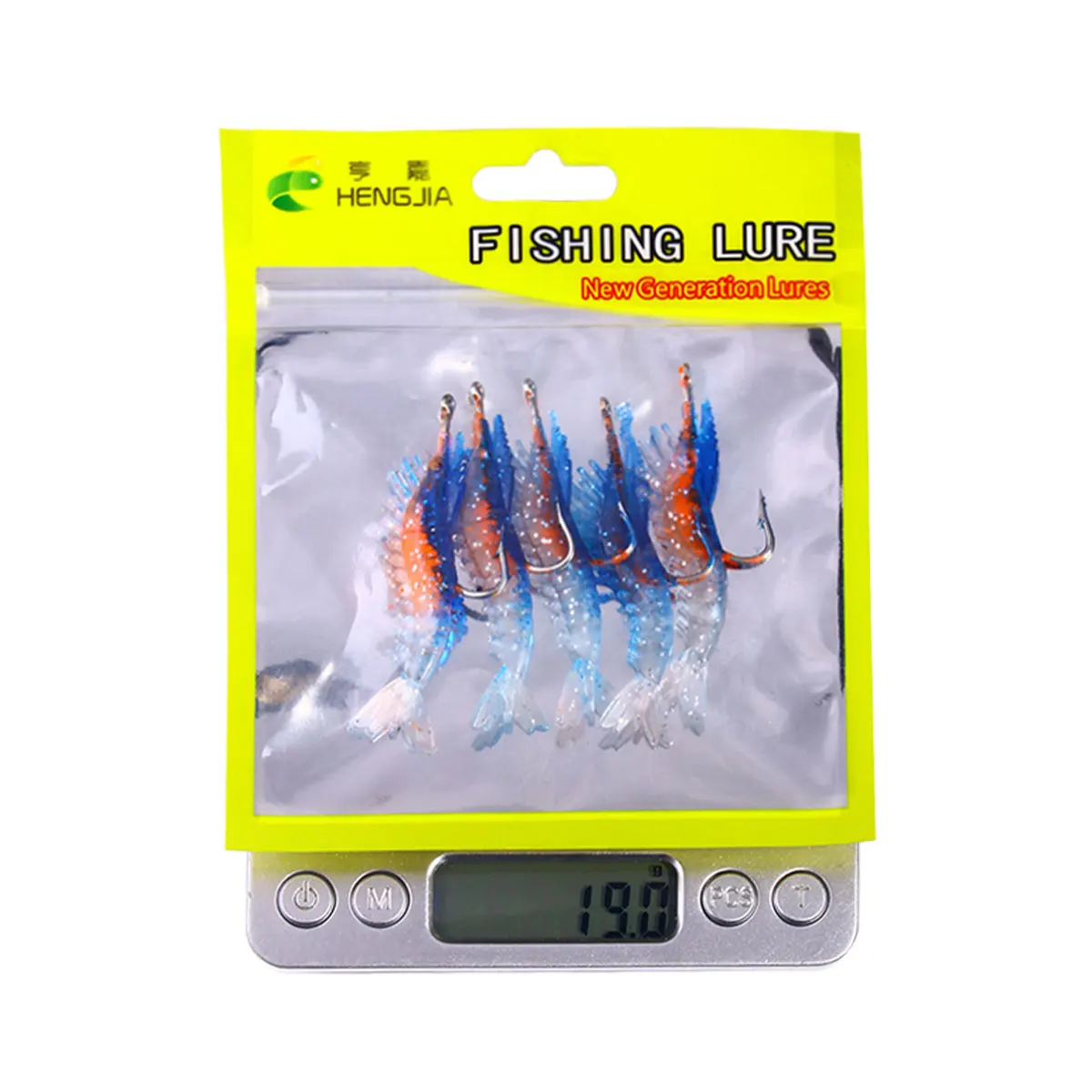 5 unids/lote de cebos falsos de camarones luminosos, señuelo de gambas de simulación suave, olor a pescado, cebo Artificial para trucha, anzuelo único, aparejos de pesca de mar - imagen 5