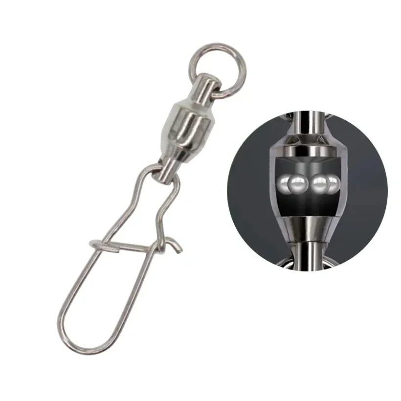 Conectores de anillo de alta velocidad, accesorios de pesca, 50 paquetes - imagen 3