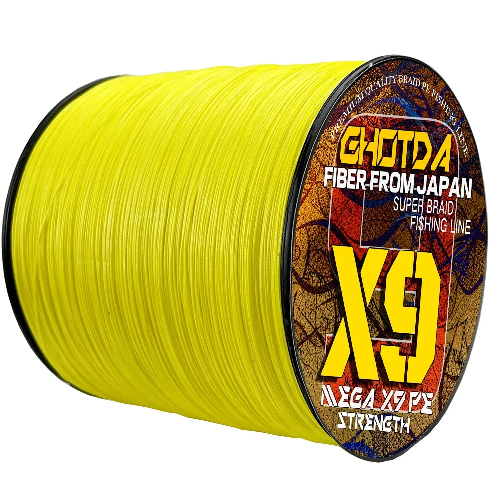 GHOTDA-sedal trenzado X9 de 9 hebras, superfuerte, 300M, multifilamento, PE, equipo de Pesca para agua salada, 20LB-100LB - imagen 4