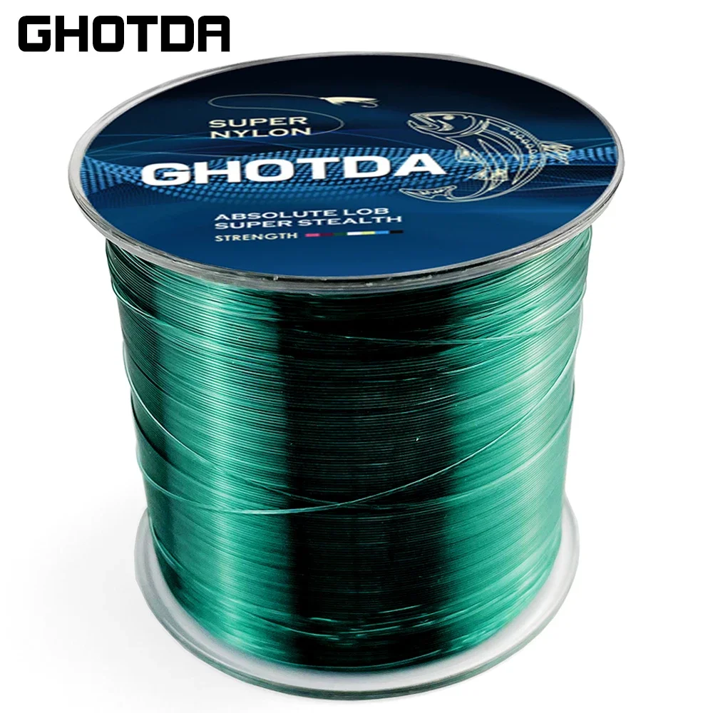 GHOTDA-sedal de pesca de nailon súper fuerte, 500m, 4,4-28,6LB, monofilamento recubierto de fluorocarbono, accesorios de pesca para carpa y mar - imagen 2