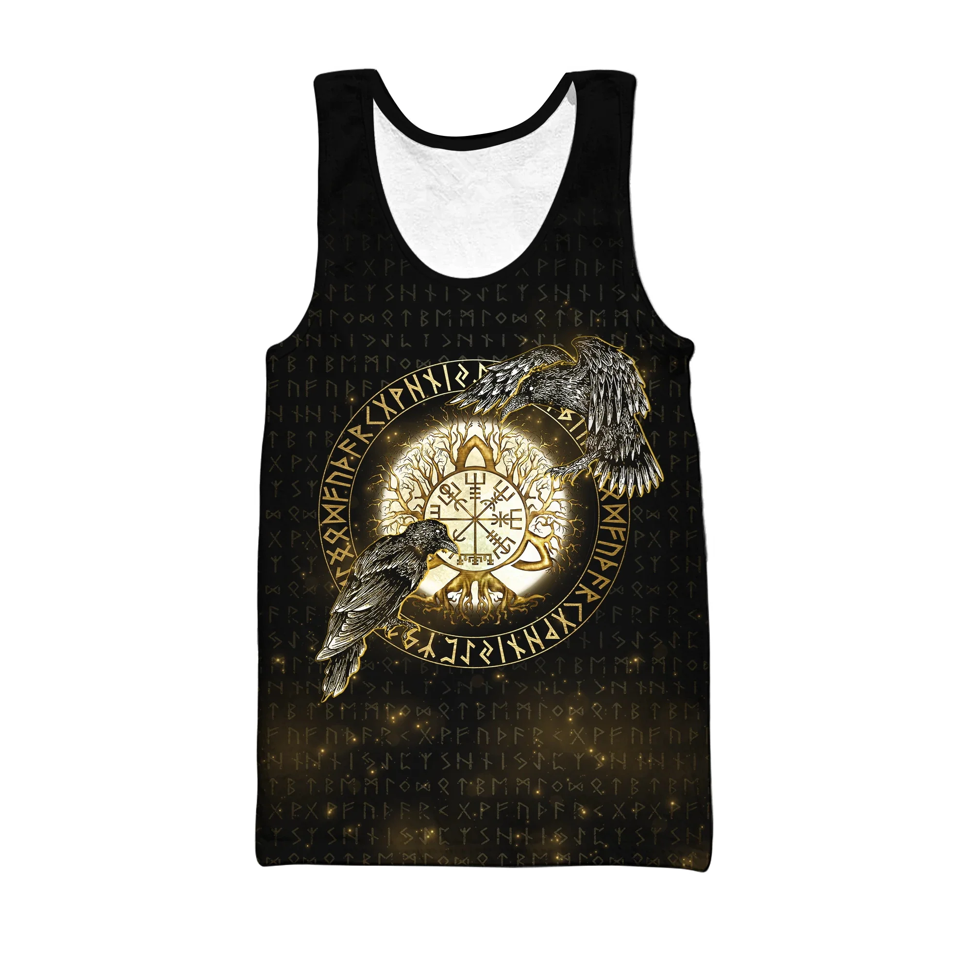 Camiseta sin mangas de pesca Huginn BX55 – Estilo cuervo 3D - imagen 4