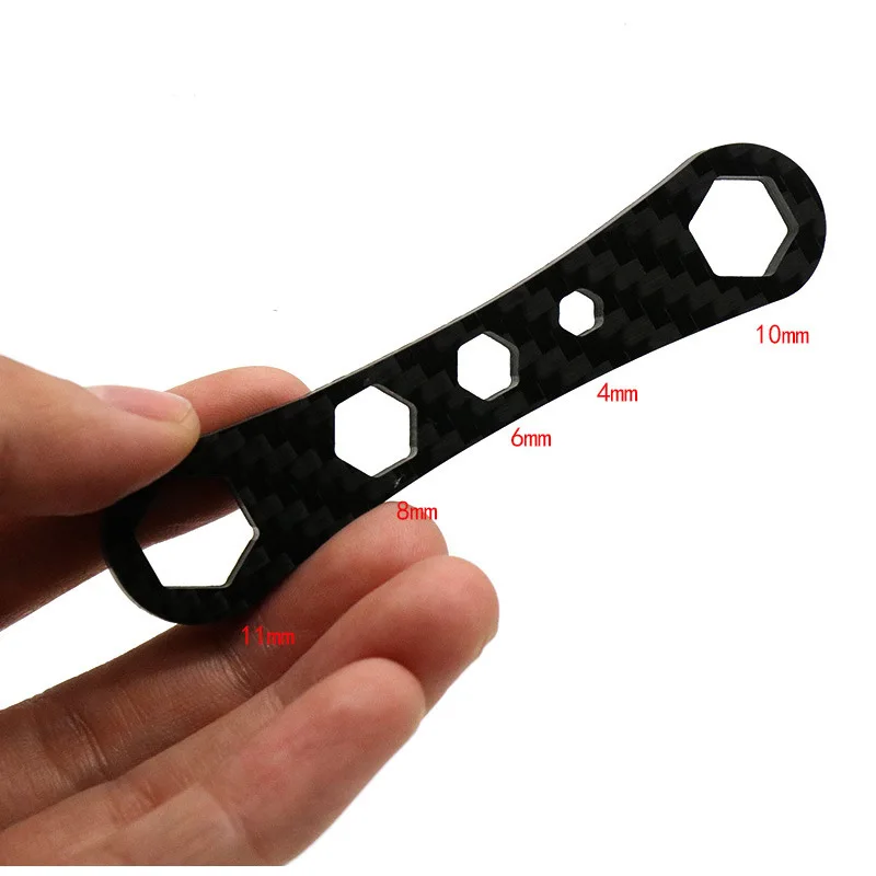 Llave de carrete de pesca, herramienta de reparación de fibra de carbono, cuidado de carrete de pesca, mantenimiento de bicicleta, multifuncional - imagen 3