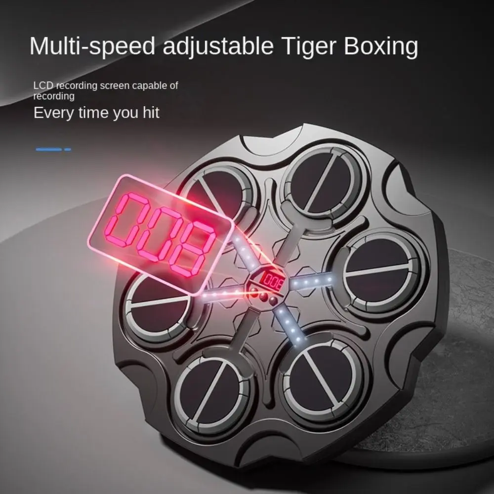 Máquina de boxeo de música inteligente montada en la pared, reducción de ruido engrosada, ajuste electrónico de velocidad de objetivo, iluminación LED - imagen 3