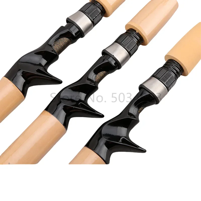 Caña de pescar profesional ligera, mango de madera telescópico giratorio, aparejos de pesca de fundición de carbono - imagen 4