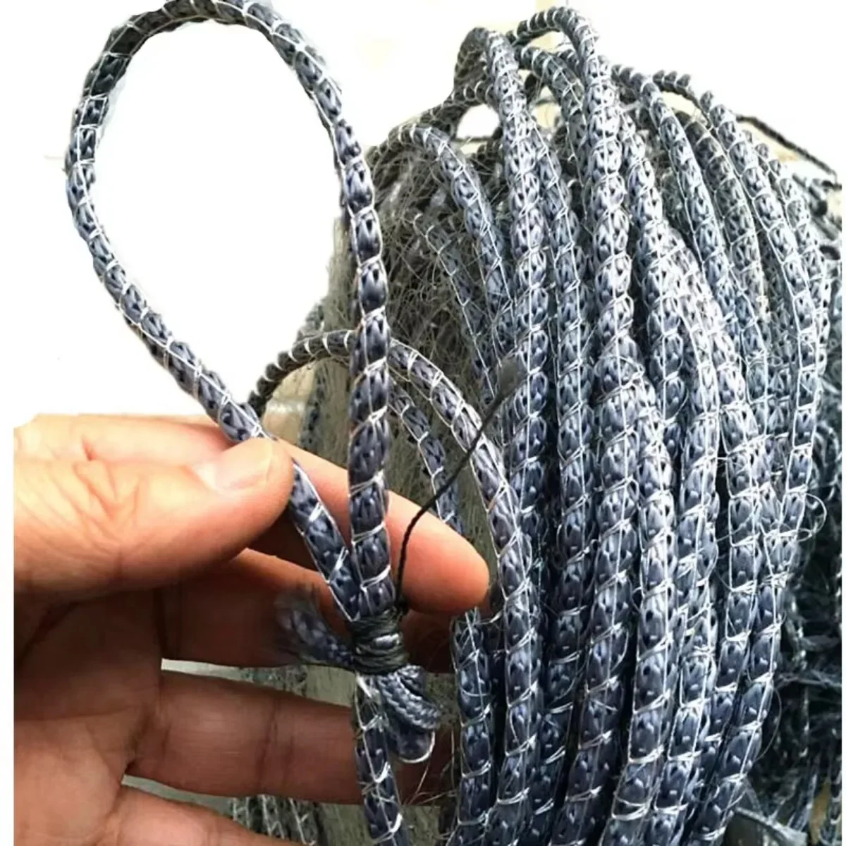 Boya De cuerda envuelta De rejilla De Finlandia y red De enmalle De plomo Red De Pesca De una sola capa Correa De Pesca H1.8m L30m malla 2,5 cm-6cm
