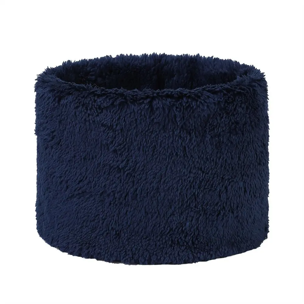 Modieuze pluche nekbeschermer, warm houden, effen kleur, koudebestendige kraag, halfgelaatsmasker voor buiten kamperen