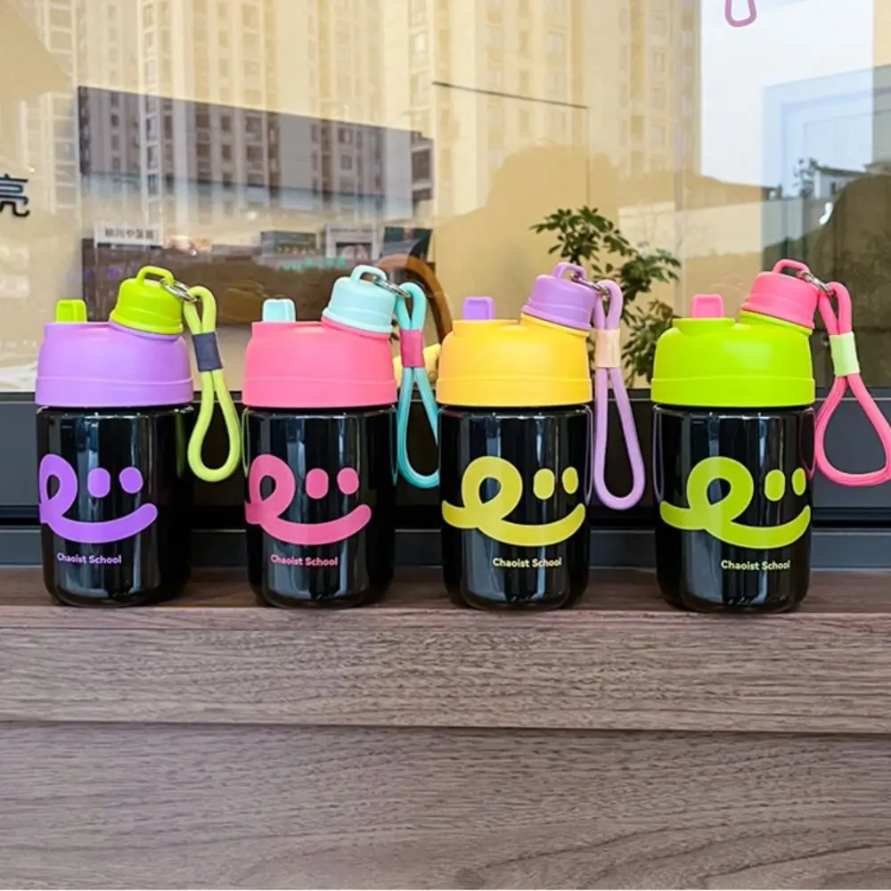 Botella de agua potable con pajita para niño, recipiente deportivo resistente a altas temperaturas, a prueba de fugas, vasos bonitos para beber, Fitness, 500ml - imagen 4