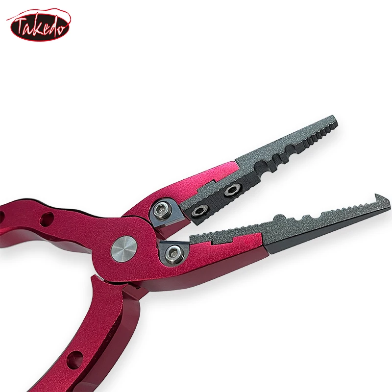 Alicates de Pesca Multifuncionales TAKEDO MY15 de 13 cm, Aleación de Aluminio, Dispositivo de Desenganche, Cortador de Línea de Pesca, Herramienta de Pesca, Todo para la Pesca - imagen 3