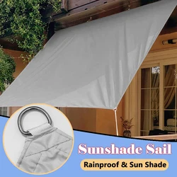 300D al aire libre Awing gris impermeable parasol vela jardín Patio terraza refugio solar Patio trasero pérgola cubierta de sombreado