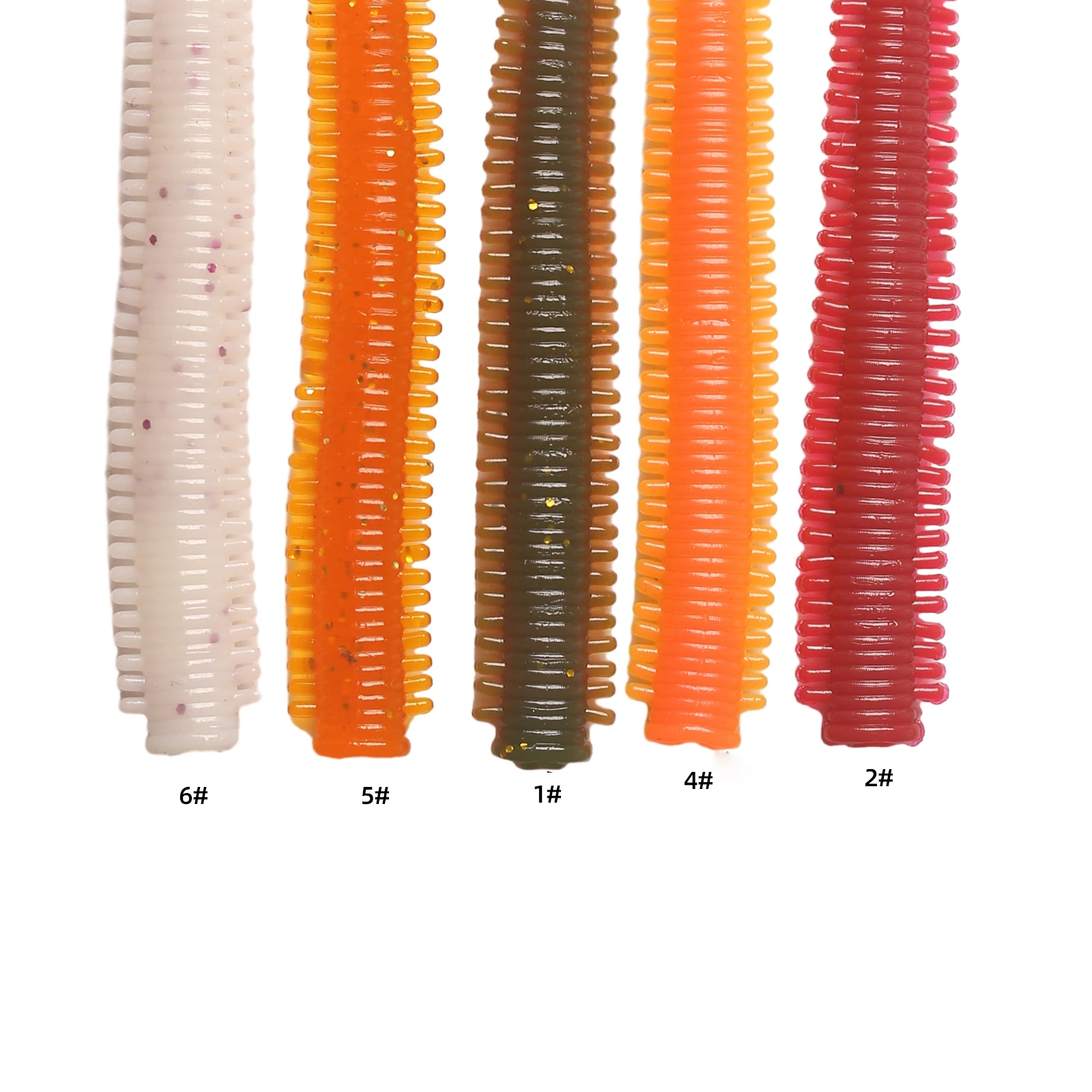 10 bolsas de señuelos de camino de carretera, gusanos de arena biónicos de mar, cebo suave para simular los señuelos reales, Señuelos de Pesca multicolor, no brok fácilmente - imagen 5