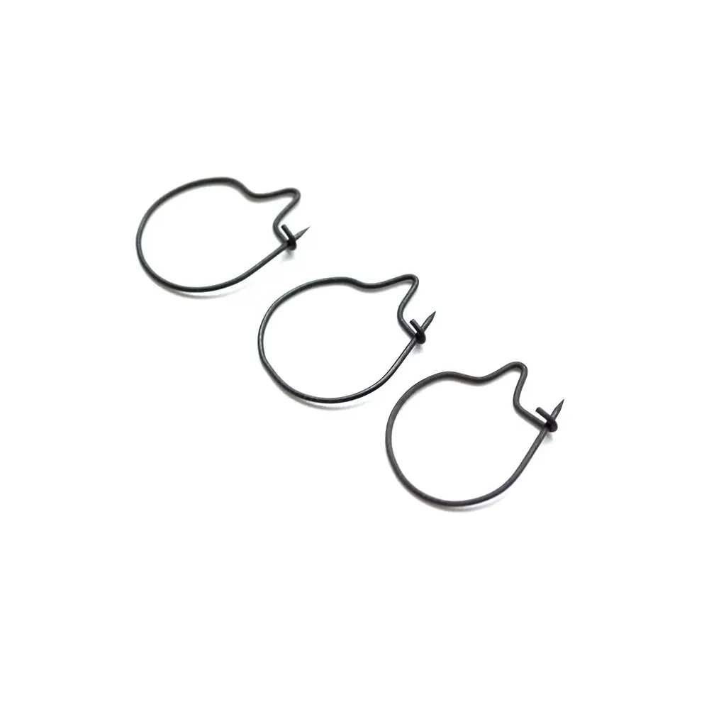 Hirisi 20 piezas aparejos de pesca de carpa Clips de gusano accesorios de pesca de carpa para cebo de carpa 4 tamaños disponibles AG023 - imagen 5