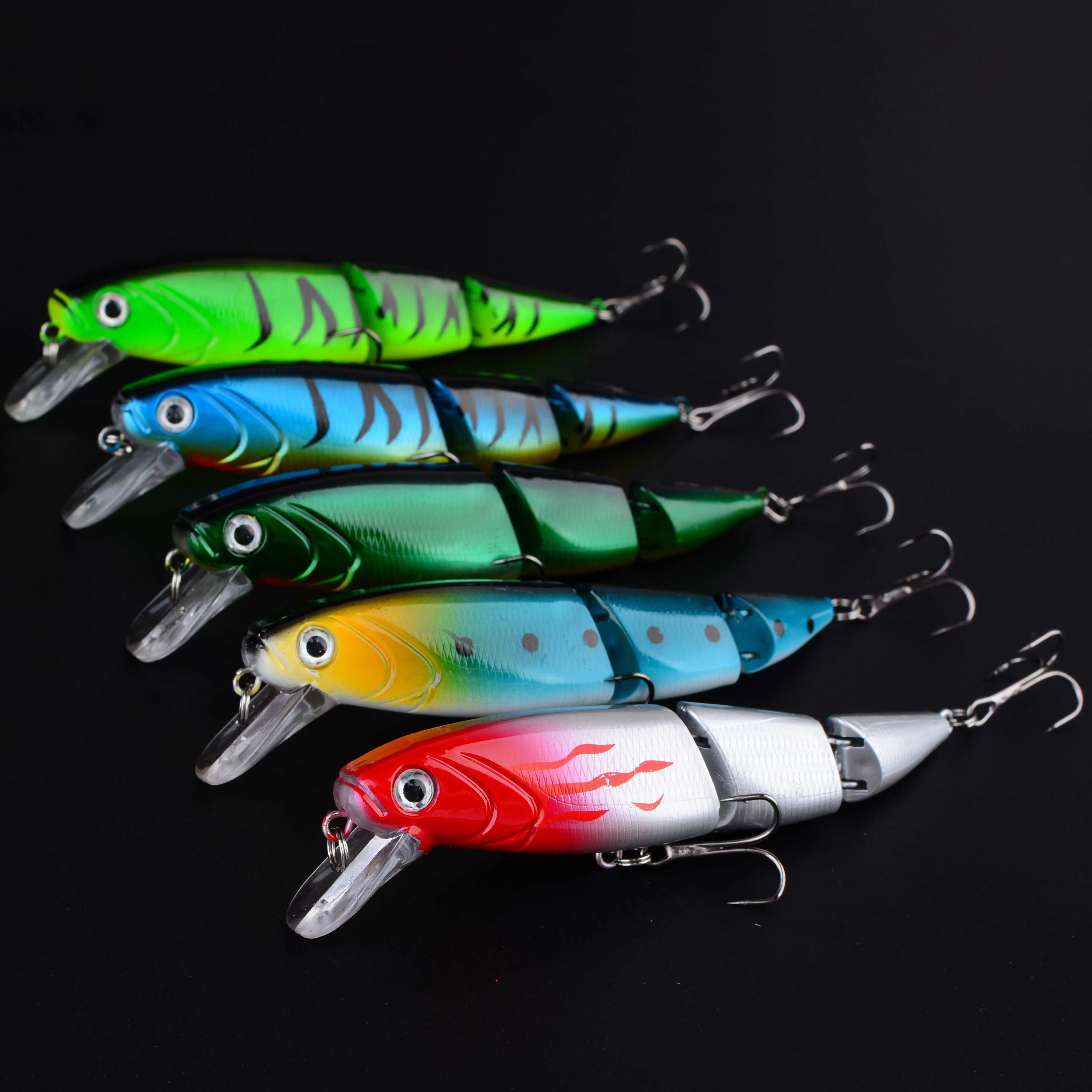 1pc Multi Section Minnow Fishing Sea Bass Hard Fishing Lure Crankbaits Artificial Bait Suit for Fishing Carp Tackle - imagen 5