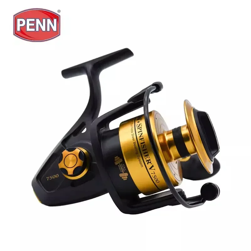 PENN Spinfisher-carrete de pesca giratorio de agua salada, 100% Original, cuerpo de Metal, IPX5, para atún de mar profundo, V 6500-9500 - imagen 2
