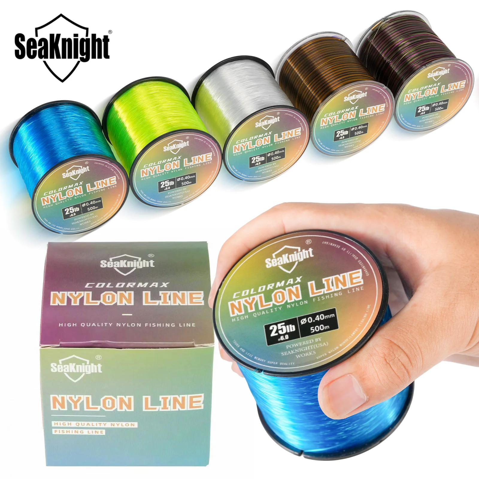 SeaKnight Colormax Sedal Monofilamento Nylon – Hundimiento rápido - imagen 5