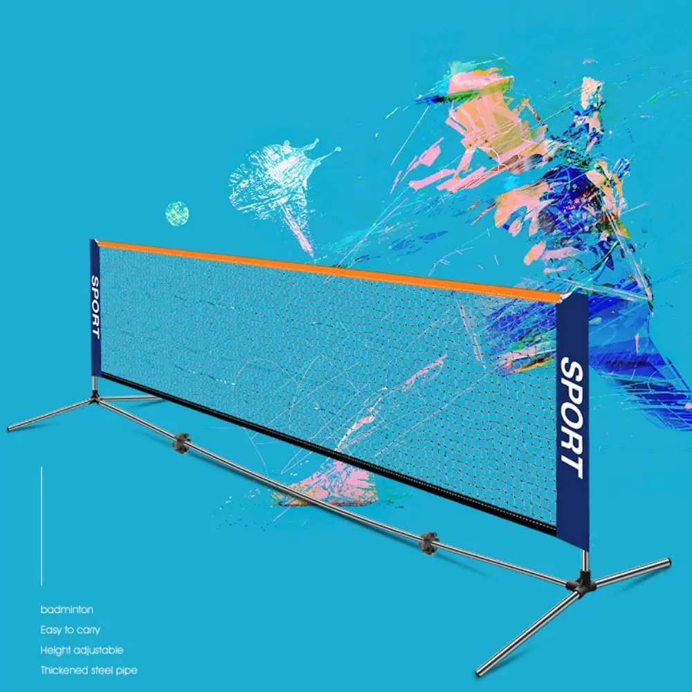 Red estándar portátil para bádminton y tenis, red de tenis estándar de 3,1 metros, malla fina, equipo deportivo Simple, escuela - imagen 3