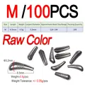 M 100pcs Raw Color