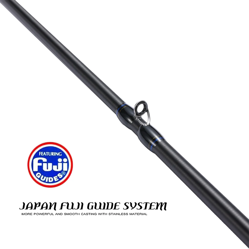 Caña de pescar SOLOKING AUGURS para pulpo, calamar, punta de Tianium con anillo redondo Fuji, sepia, peso ligero, 1,55 M/1,75 M - imagen 2
