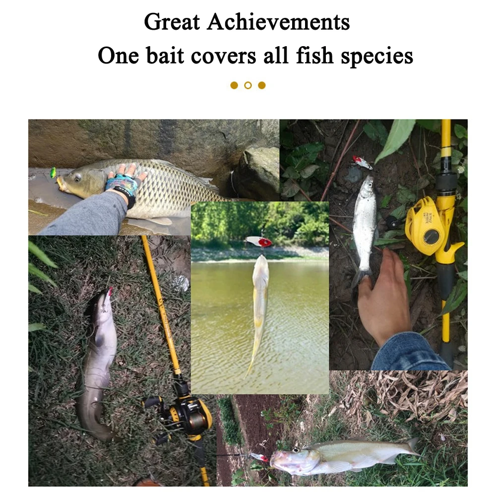 Señuelo de pesca de ojos 3D VIB de Metal, 7g, 10g, 14g, 20 gplomo, Crankbaits de cobre revestido, cebo de hoja VIB con anzuelos dobles triples - imagen 5