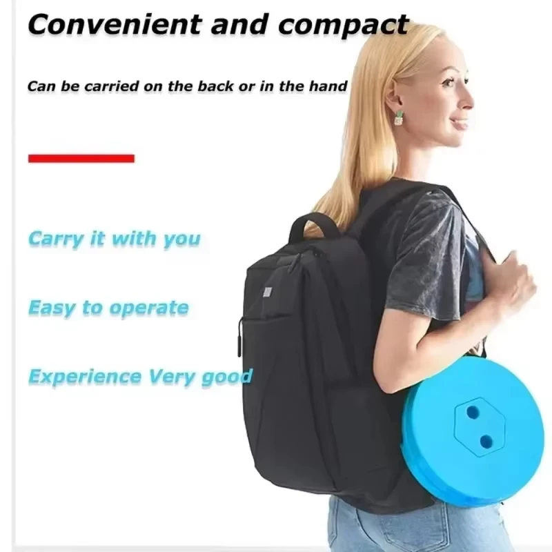 Silla telescópica plegable de plástico portátil para exteriores con forma compacta ajustable, perfecta para pescar en playas y acampar - imagen 5