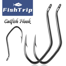 FishTrip anzuelos para siluro compensados cebo vivo acero carbono