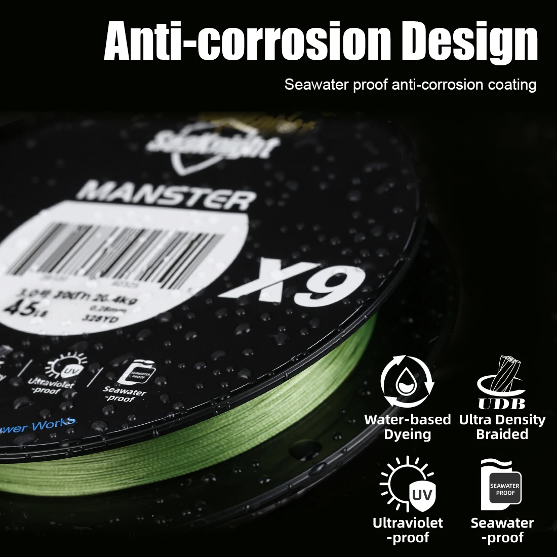 SeaKnight marca X9 serie 500M 300M hilo de pescar de PE 9 hebras Ultra suave para fundición larga 17LB-80LB nuevas líneas de pesca de agua de mar - imagen 3