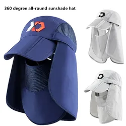 Gorra de pesca con protección de nuca y secado rápido