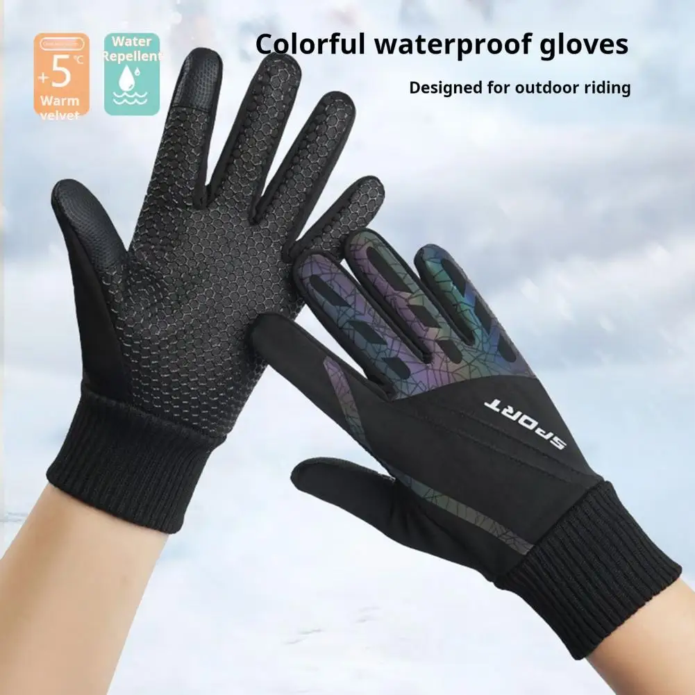 Guantes cálidos Guantes térmicos Guantes de esquí térmicos impermeables para hombres y mujeres para el clima para esquiar - imagen 5