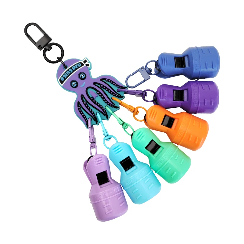 Kit Protector de cebo de plantilla de calamar M + 6 uds Webfoot pulpo Egi ganchos cubierta sepia paraguas señuelo tapa con mosquetón accesorios de mar - imagen 5