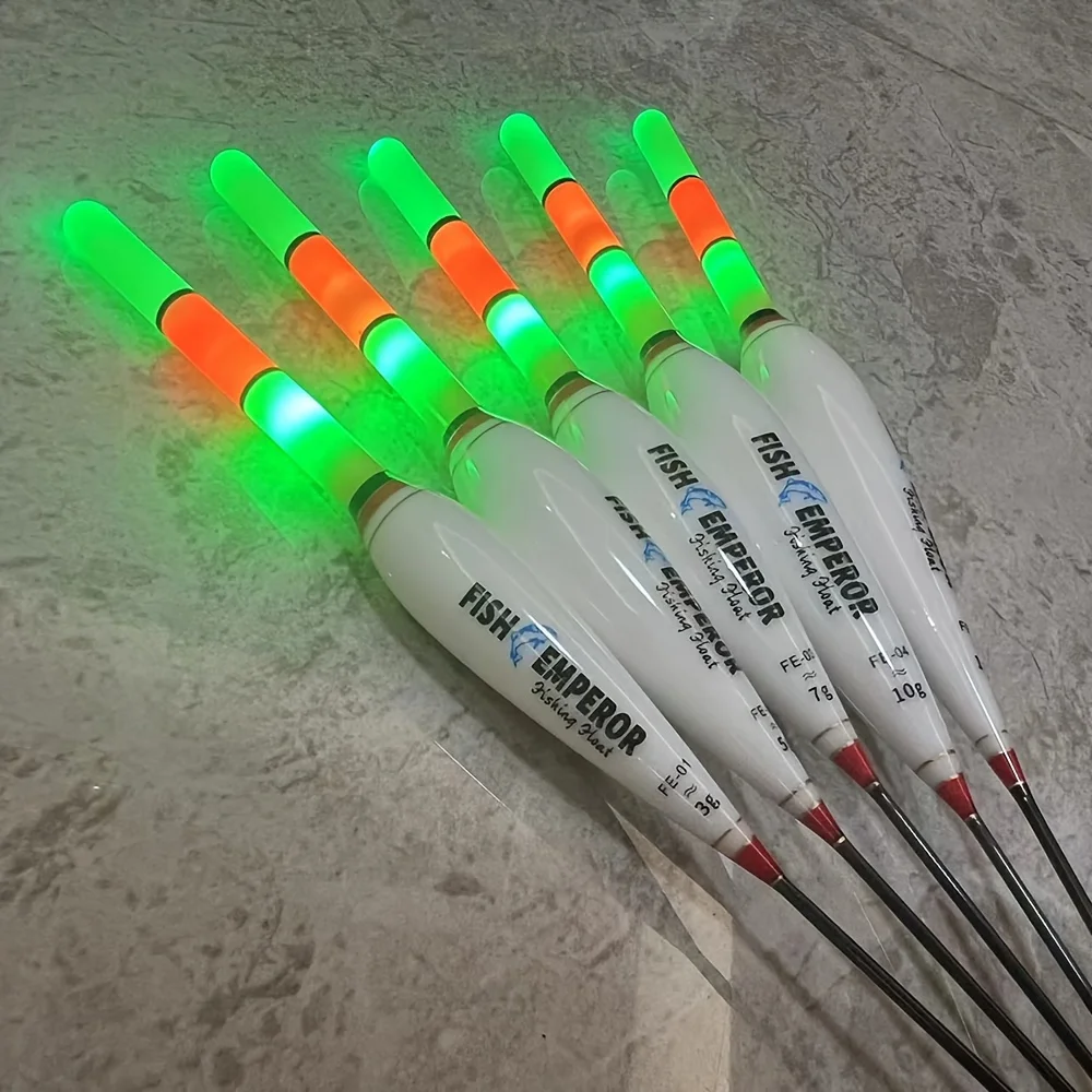 Flotador electrónico de pesca nocturna, boya de flotabilidad grande Led luminosa Cr425, equipo de pesca luminoso de verano, 2 uds., 2024 nuevo - imagen 4