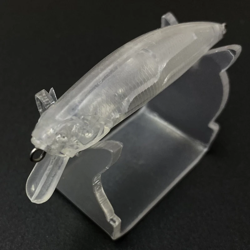 20 piezas cebo de pececillo en blanco sin pintar, 75mm, 9,4g, señuelo de pesca que se hunde, Swimbait de fundición larga, Wobblers para trucha, carpa, cebo Artificial - imagen 3