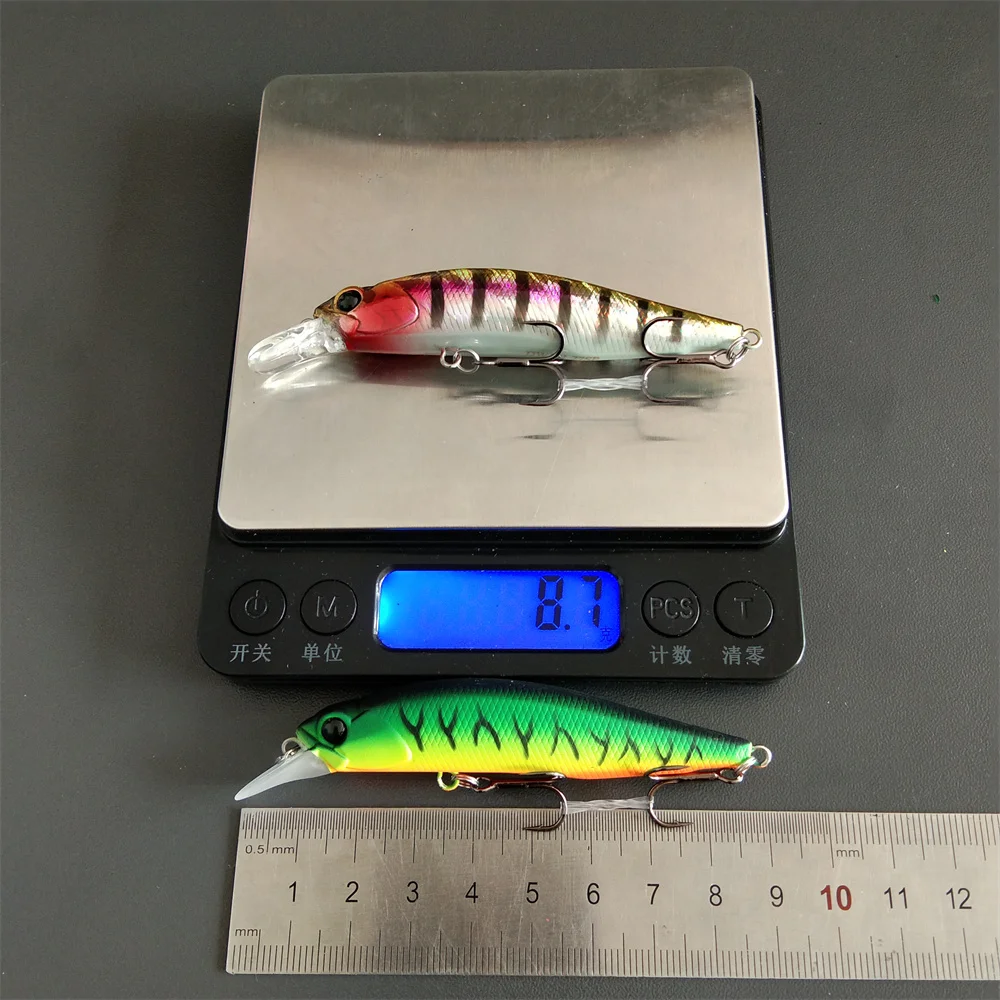 TSURINOYA-señuelo de pesca Jerkbait, 10 piezas, 77SP, DW101, 77mm, 8,5g, 0,7-0,9 m, cebo duro Artificial para Lucio - imagen 2