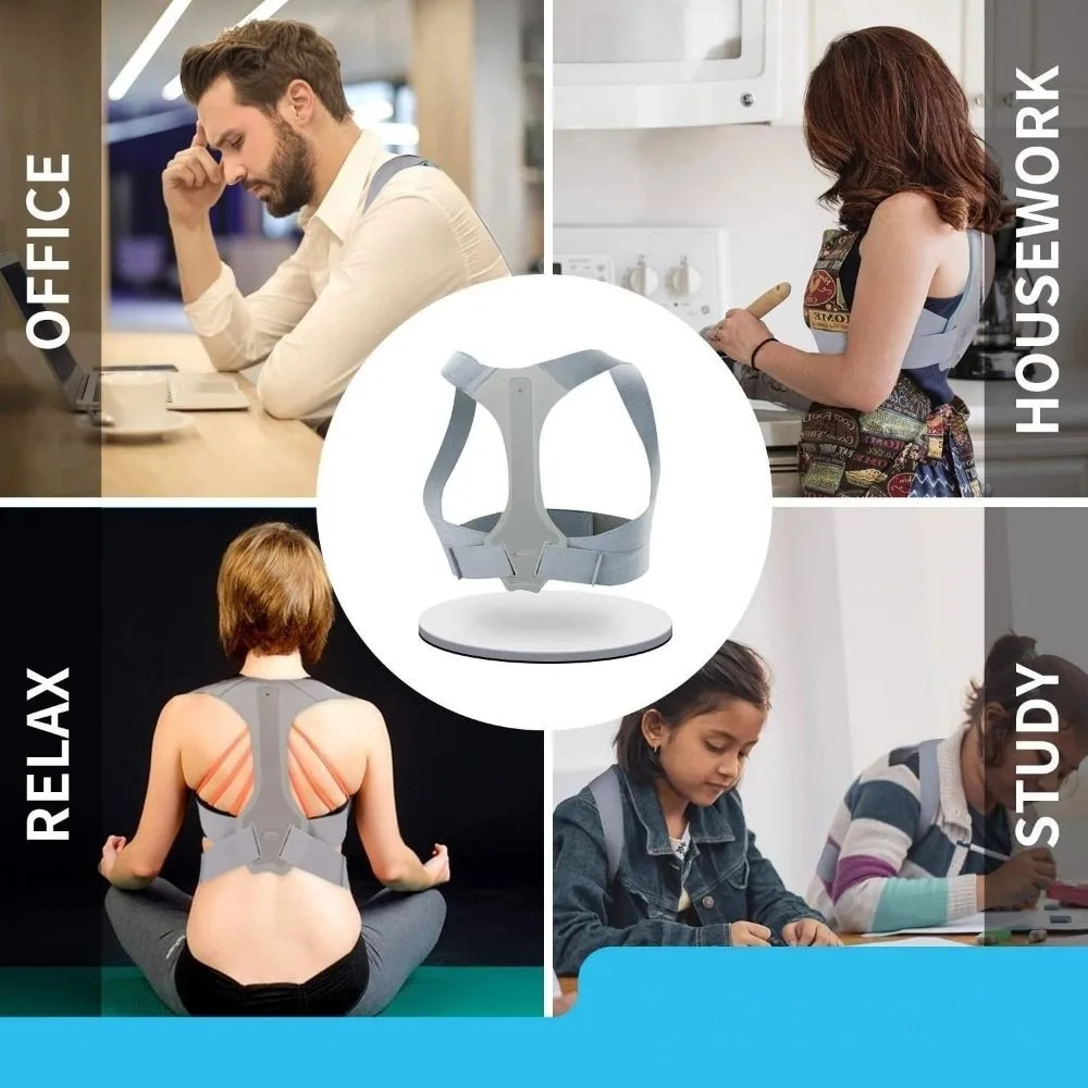 Corrector de postura de espalda ajustable duradero, equipo de entrenamiento corporal para remodelar, soporte de espalda para escoliosis, uso diario - imagen 3