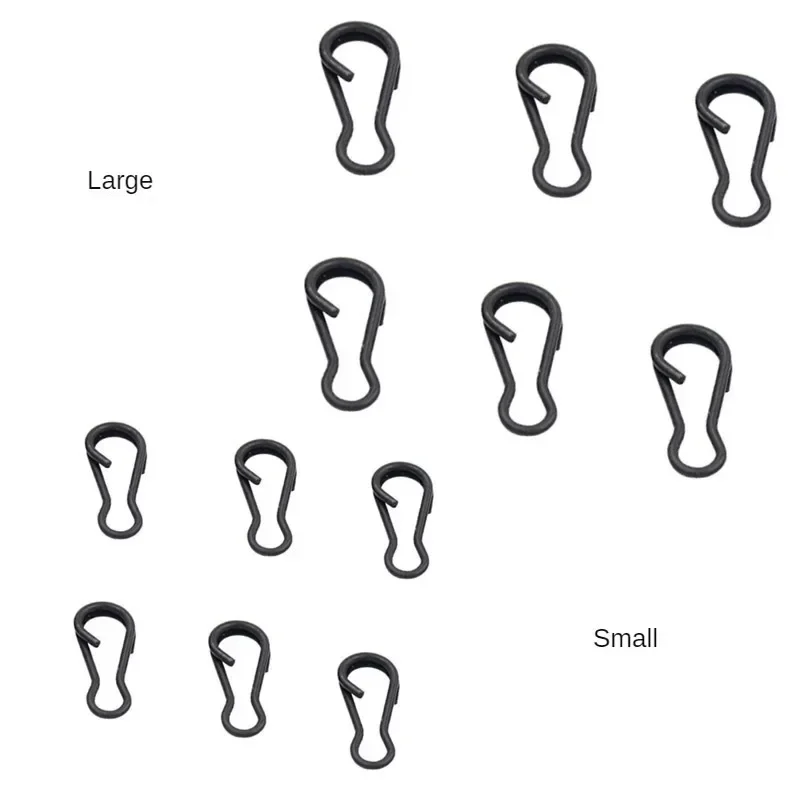 50 Uds. De acero inoxidable para pesca, Pin de presión enganchado, conector de Clip Fastlock, herramienta de accesorios para aparejos de pesca - imagen 2