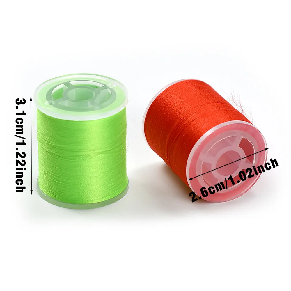 MNFT 2 carretes para atar moscas, filamentos múltiples, hilo 150D, materiales para atar moscas de poliéster - imagen 3