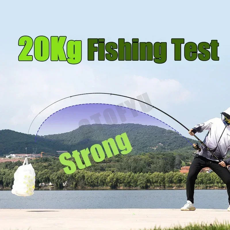 Caña de pescar telescópica de 2,1 m-4,5 m, caña de Surf de viaje, potencia giratoria, caña de lanzamiento de distancia de 10-250g, caña de Baitcasting de alto carbono - imagen 5